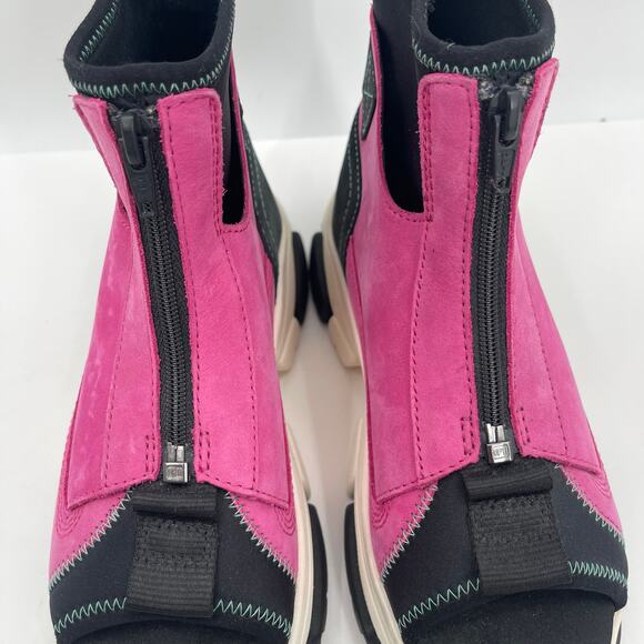 TIMBERLAND Adley Way Boot Sandals Size 5.5 Peep Toe Very Berry Hiking Outdoor - Picture 10 of 11